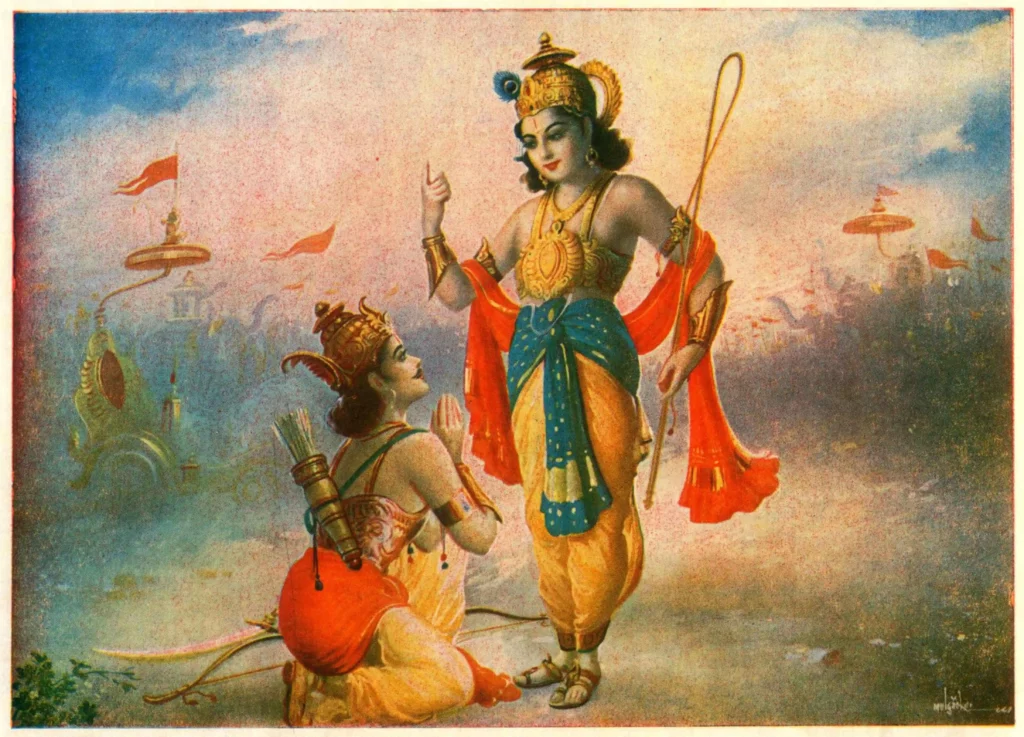 Krishna-reciting-the-Bhagavad-Gita